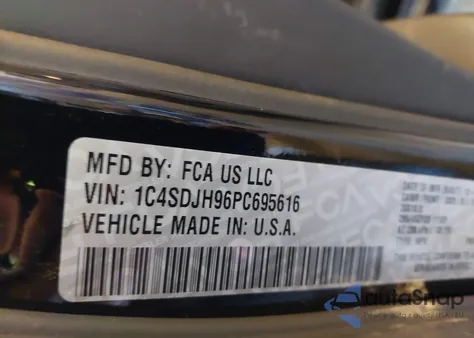 2023 Dodge Durango Srt Hellcat Premium Awd из США, поврежденный, VIN 1C4SDJH96PC695616